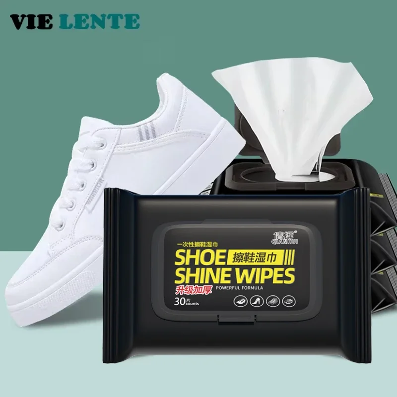 Sneaker Care Clean - 12-60 pièces chaussures jetables lingettes propres