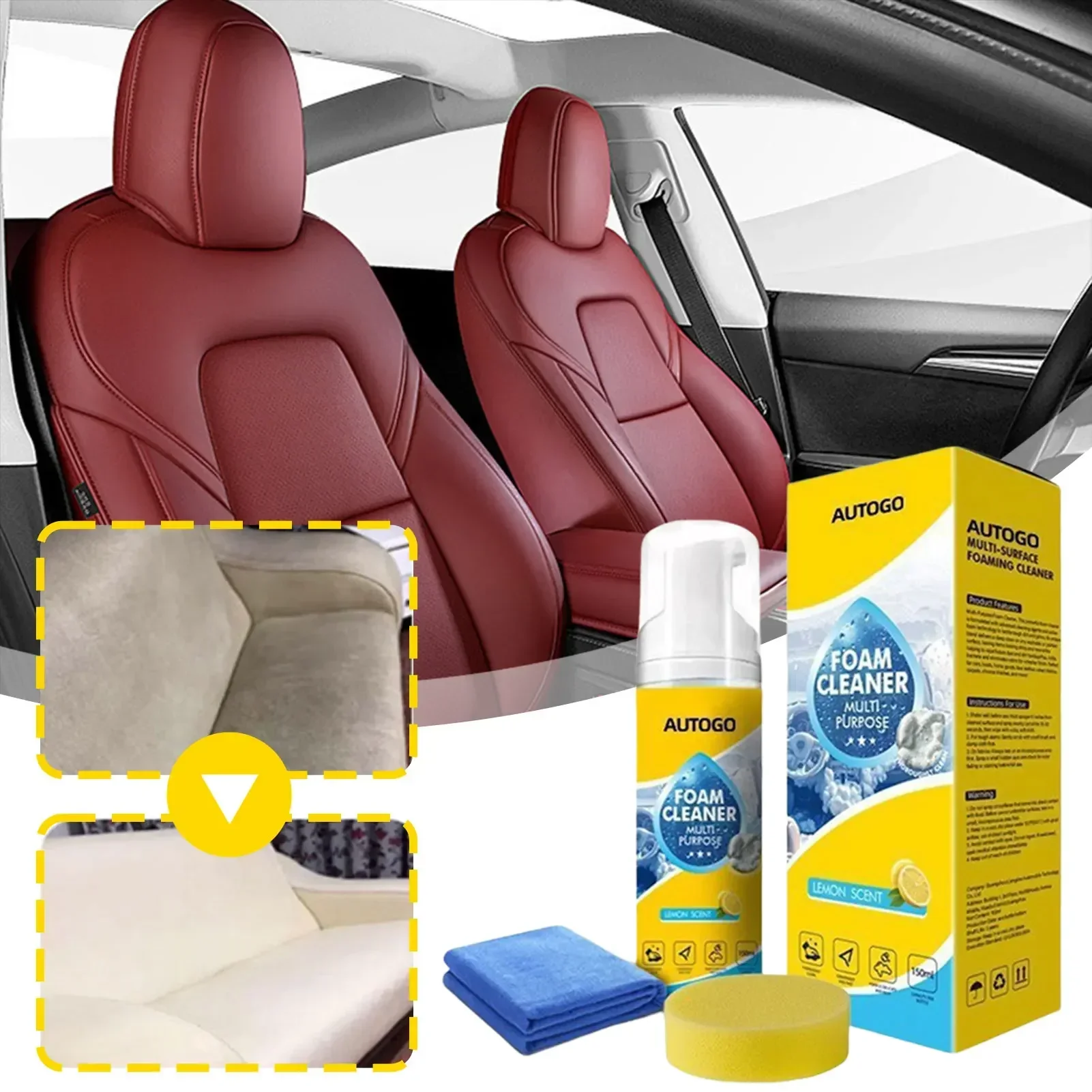 Sneaker Leather Care - Nettoyant en mousse multi-usages 150ml pour