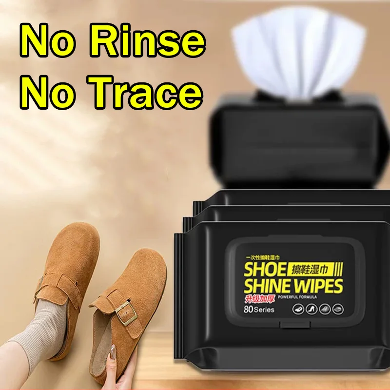 Sneaker Care Clean - Lingettes nettoyantes pour chaussures portables sans